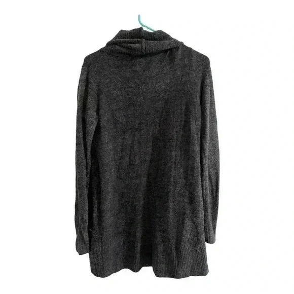 Barefoot Dreams Bamboo CozyChic® Lite Circle Lounge Cardigan Dark Gray XS/S - Picture 6 of 7
